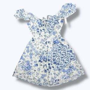 Hollister Mini Dress S Floral V-Waist NWT Coquette Vacation Soft Girl Romper